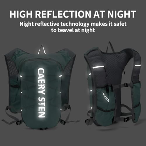 CAREYSTEN Hydration Pack Running Vest with 1.5L Water Bag - Lightweight Marathon Hiking Backpack for Men and Women