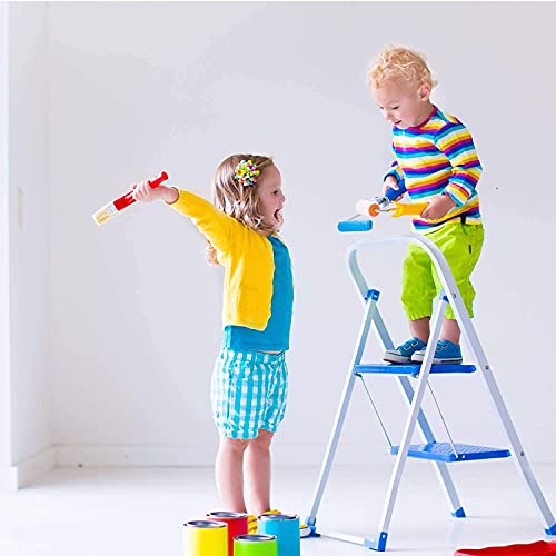 RZJZGZ Mini Foam Paint Roller Painting Decorating Touch Up Trim Kit 2 inch Small Paint Roller Tray Set with High-Density F...