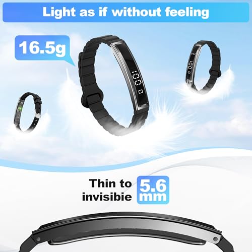 RIFESI Smart Bracelet for Women Men, Health Activity Fitness Trackers, 24/7 Heart Rate, Blood Oxygen & Stress Monitor, 24H...