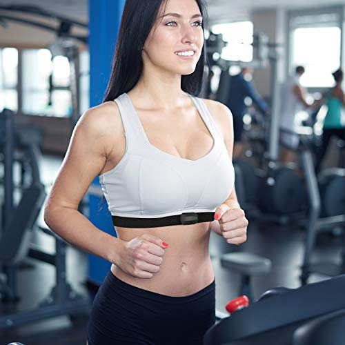 COOSPO Heart Rate Monitor Replacement Chest Strap,Replacement Heart Rate Monitor Soft Strap Compatible with Wahoo Tickr/Po...