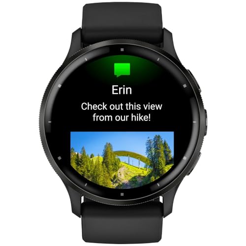 Garmin Venu 3 Health and Fitness GPS Smartwatch Slate Bezel/Black Band (45mm) - (Renewed)