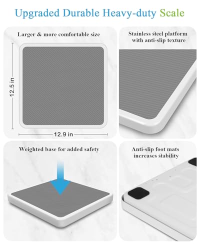 Medical Scale for Body Weight with Digital Display, 660 lb Limit, High Accuracy Medical Grade Floor Scale, Heavy Duty, kg/...