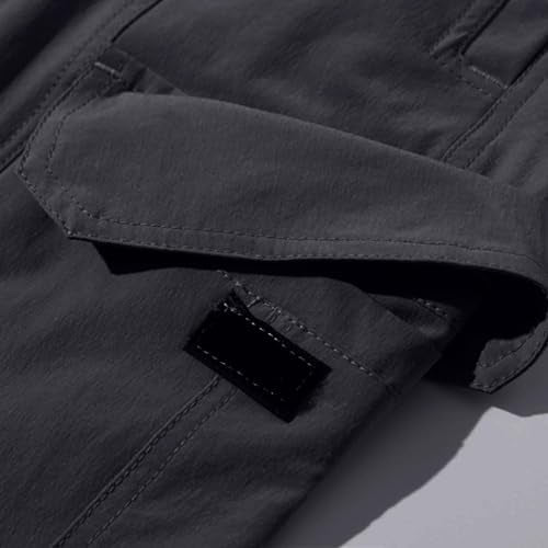 Mens Hiking Pants Outdoor Convertible Waterproof Quick Dry Zip Off Pants Lightweight Fishing Camping Work Outdoor Cargo Pants