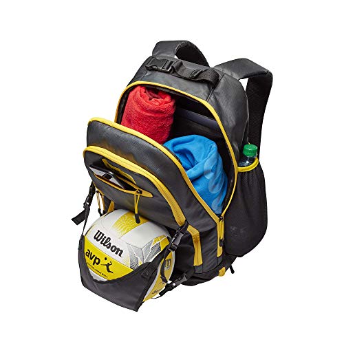 Wilson AVP Beach Volleyball Backpack - Black/Yellow