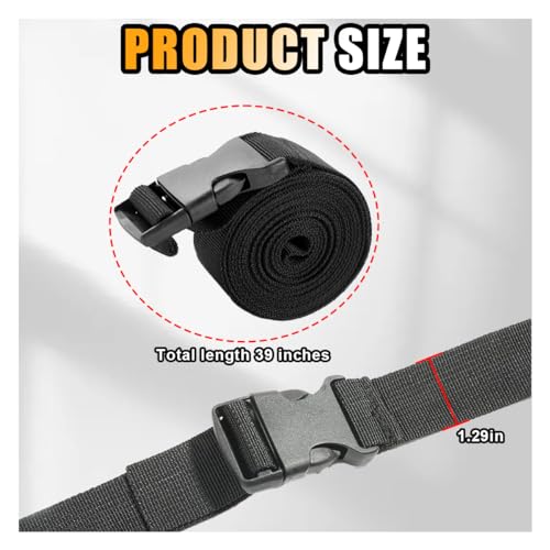 Battery Box Strap - Adjustable Buckle, Auto & Trailer Hold Down Strap - 2 PCS Pack (39 Inch, Quick Release)
