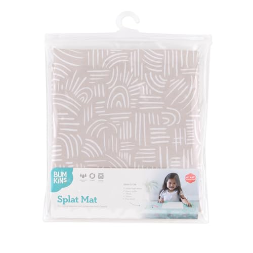 Bumkins Baby Splat Mat for Under High Chair, Babies Toddlers Eating Mess Mat, Waterproof Reusable Cloth for Arts and Craft...