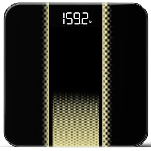 RunStar Digital Bathroom Scale for Body Weight, 400lb, with High Precision, Clear LED Backlight Display, Accurate Scale wi...