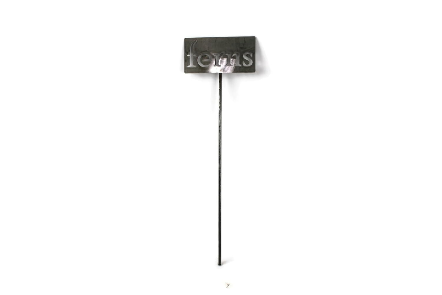 Classic Metal Garden Markers 19 Inches Tall (ferns, Raw, Unfinished Steel (will rust with time))
