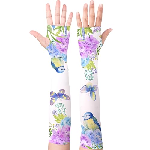 YPHCDO Gardening Sleeves Farm Sun Protection Arm Cooling Sleeves Thorn Proof Garden for Women Men with Thumb Hole