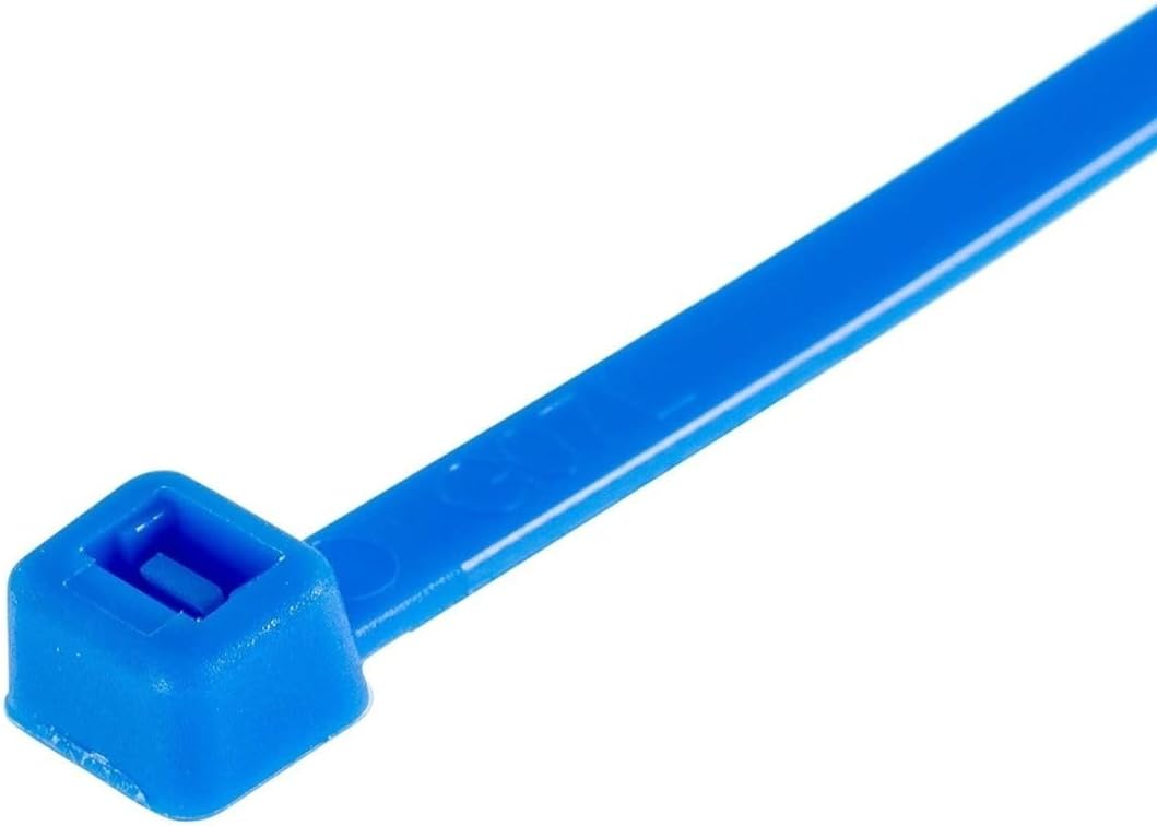 GTSE 6 Inch Blue Zip Ties, 100 Pack, 40lb Strength, UV Resistant Strong Nylon Cable Ties, Self-Locking 6" Tie Wraps