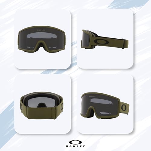 OAKLEY Target Line MEDIUM/LARGE Ski Goggles For Men For Women OO7120, OO7121 +BUNDLE with ACCESSORY EYEWEAR KIT
