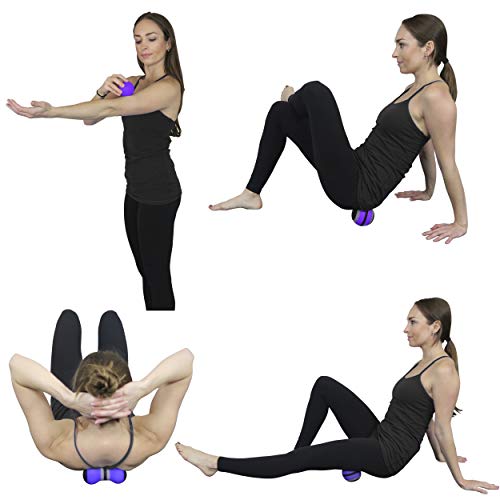 Posture Magic Massage Ball Kit for Myofascial Trigger Point Release & Deep Tissue Massage - Set of 6 - Large Foam/Small Fo...