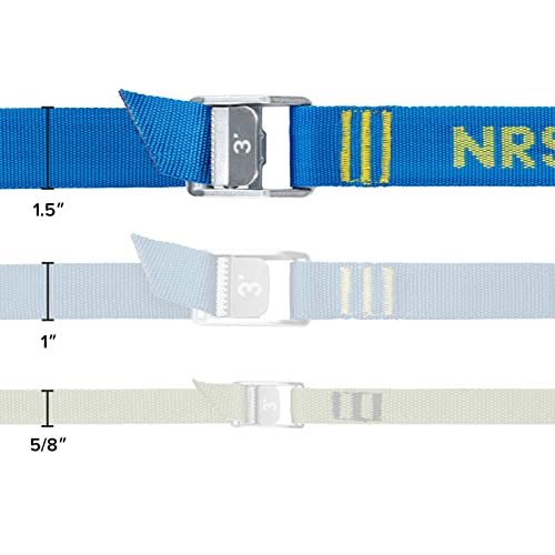 NRS 1.5" Heavy Duty Tie Down Strap – 2 Pack | Cargo Roof Rack Strap for Vehicle, Trailer, Kayak, Moving | 500 lbs. Working...