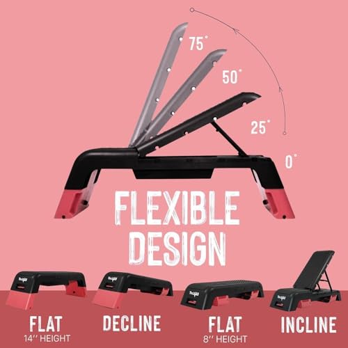 Yes4All Multifunctional Aerobic Deck - Versatile Fitness Station, Weight Bench, Aerobic Stepper, Plyometrics Box for Cardi...