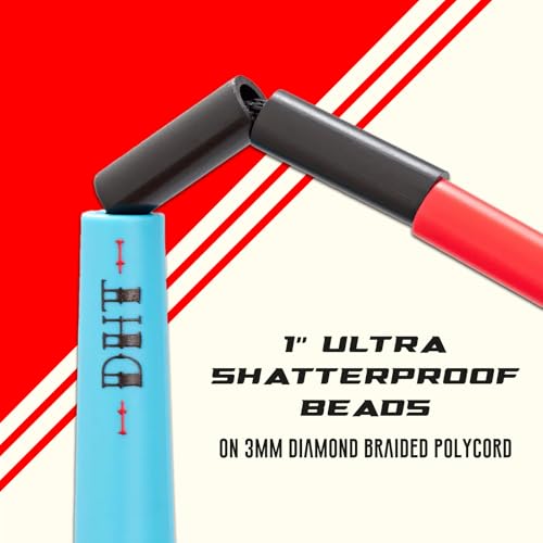 Elite Jumps - Do Hard Things Edge Beaded Jump Rope - For All Ages - Durable & Lightweight - 10ft Long Adjustable Rope - Ta...