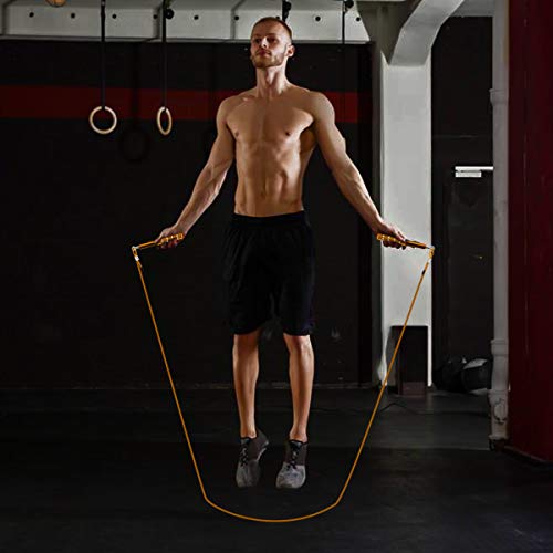 Jump Rope, Wastou Speed Jumping Rope for Training Fitness Exercise, Adjustable Adults Workout Skipping Rope for Men, Wome...