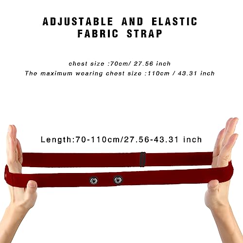 Polar H10 H9 H7 Chest Strap Replacement - Adjustable Soft HRM Compatible with Polar Heart Rate Sensor