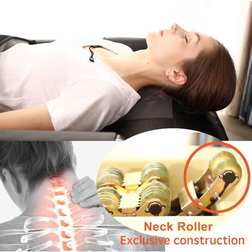 POP RELAX Premium Jade Roller Far Infrared Full Body Massage Bed Table (Black)