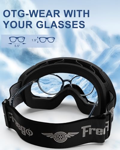Silkycasters Ski Goggles PRO, Interchangeable Lens 100% UV400 Protection, Unisex Snow Goggles for Men & Women