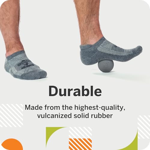 Foundation Massage Balls - Medium-Density Myofascial Release Tool, Durable Vulcanized Rubber, Portable, Ideal for Muscle R...