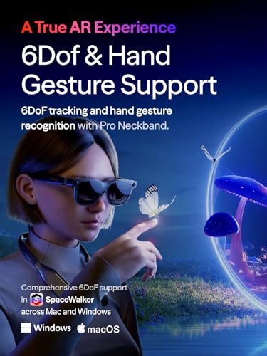 VITURE Luma Ultra AR/XR Glasses, 152'' Full 6Dof Support, AR Hand Gestures, 52° FOV, 1500 Nits,Video Glasses for iPhone 1...