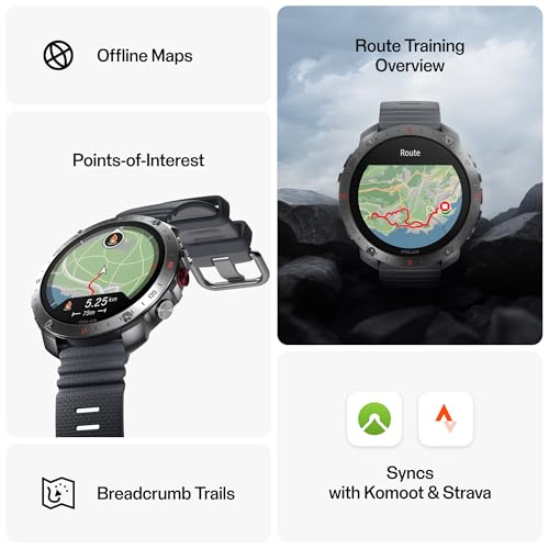 Polar Grit X2 Pro Premium GPS Smart Sports Watch – Ultimate Outdoor Adventure Watch with Rugged Design, Advanced Navigatio...