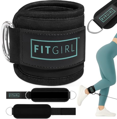FITGIRL Ankle Strap for Cable Machine – Premium Padding and Comfort for Cable Exercise Machines, Cable Exercise Attachment...