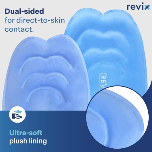 REVIX 20‘’ XXXL Knee Ice Pack Wrap Around Entire Knee, Extra Large Ice Pack for Leg Discomfort Reducing, Cold Compress The...
