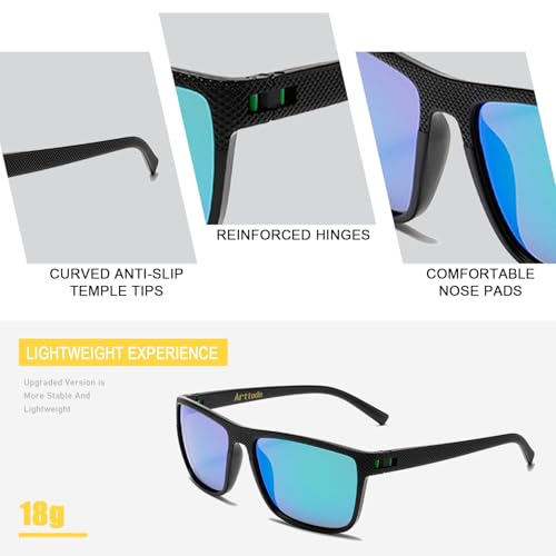 Arttodo Golf Sunglasses, UV Polarized Sunglasses for Men and Women, Lightweight Sunglasses with UV Protection for Golfer, ...