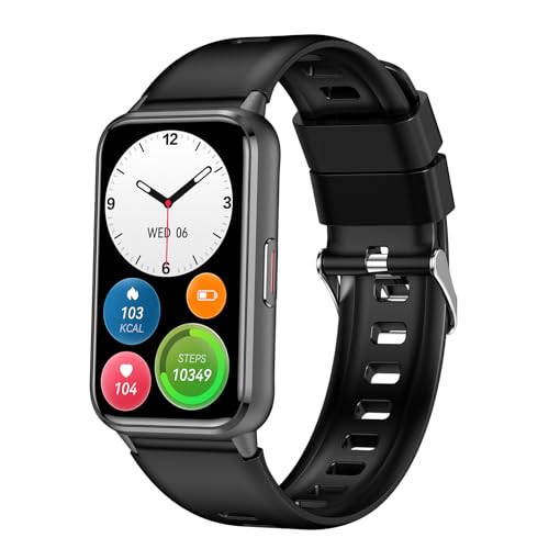 Fitness Tracker (Answer/Make Calls), Smart Watch for Women Men, with 1.47″ AMOLED Always-On Display, 24/7 Heart Rate, Slee...