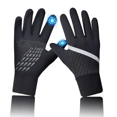 Rioomui Lightweight Winter Gloves for Cold Weather, Warm Glove Liners for Men and Women, Touch Screen Breathable