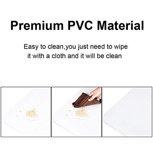Kuyal Clear Chair mat for Hardwood Floor 30 x 48 inches Transparent Floor Mats Wood/Tile Protection Mat for Office & Home...