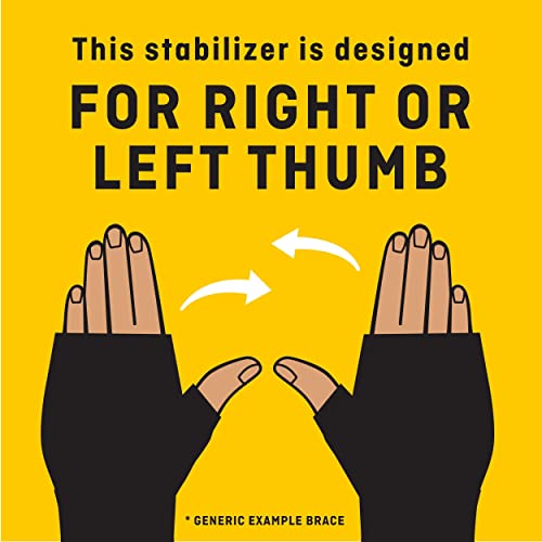 FUTURO Deluxe Thumb Stabilizer, Left or Right Hand, Small/Medium Size, Adjustable, Stabilizes and Supports Sore, Weak or I...