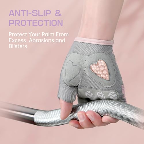 Jaffick Workout Gloves for Women Lightweight | Breathable Fitness Gloves with Non-Slip Grip for Gym, Weightlifting, Cyclin...
