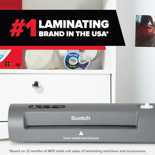 Scotch Thermal Laminator, 2 Roller System for a Professional Finish, Use for Home, Office or School, Suitable for use with...