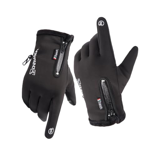 GORELOX Winter Warm Gloves,Touchscreen Cold Weather Driving Gloves Windproof Anti-Slip Sports Gloves for Cycling Running S...
