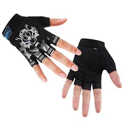 Accmor Kids Fishing Gloves, Kids Sport Cycling Gloves for Cycling Camping Fishing Outdoor Sports