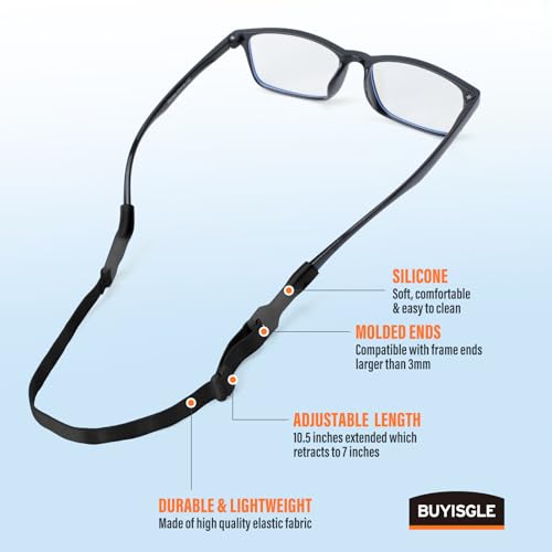Buyisgle Kids Eye Glasses Strap - No Tail Sunglasses Straps Cords for Boys Toddler and Girls - Eyeglass Holders Around Nec...