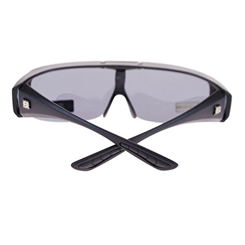 SA106 Large Mens Polarized Flip Up Fitover Sunglasses