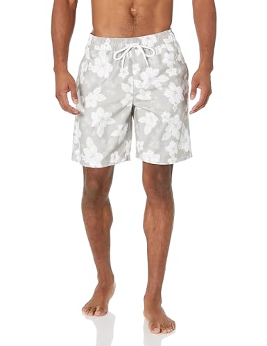 Amazon Essentials Mens 9" Swim Trunks with Mesh Lining, Pockets, Drawstring Closure