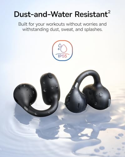 Baseus Bass BC1 Open Ear Earbuds Clip-On Headphones, Open-Ring Comfort with Tri-Curve Snug Clip, Powerful Sound with Super...