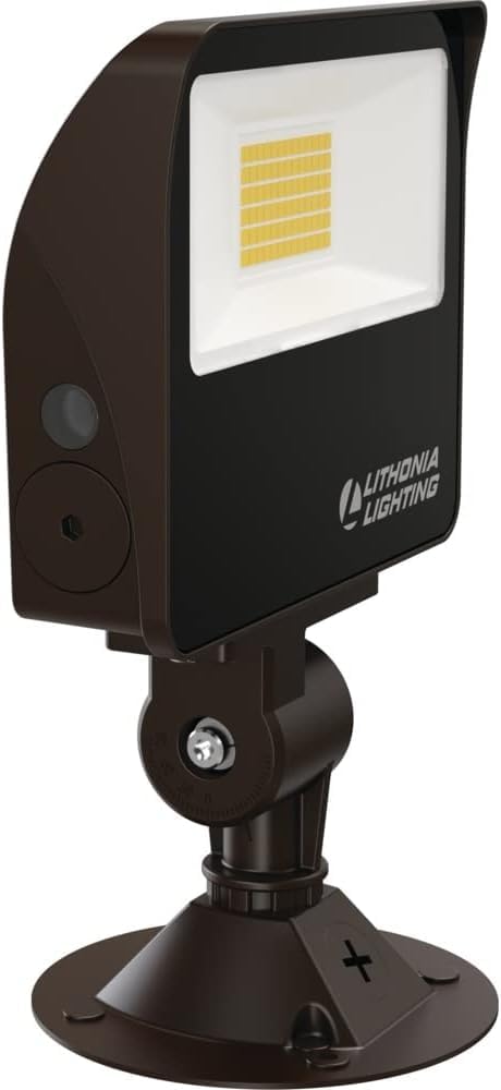Lithonia Lighting Outdoor LED Floodlight, Knuckle Mount, 6.04" Bronze, Model ESXF1 P0 SWW2 THK DDB M2, Aluminum
