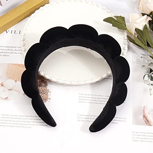 Ayesha Spa Headband for Women Sponge Headband for Washing Face Clouds Soft Hairband Makeup Headbands for Women Girls Showe...