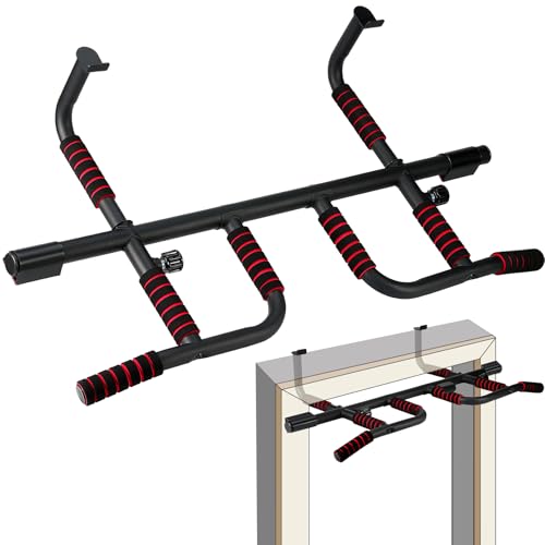 IRON AGE Pull Up Bar for Doorway : 2025 New Pullup Bar - Industrial Grade Steel, Hang & Go Training, Multi-Grip Horizontal...