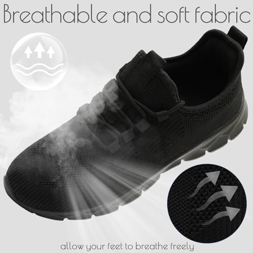 ZGPWZWL Mens Running Shoes Fashion Sneakers for Walking Tennis Gym Shoes Slip On Lightweight and Comfortable
