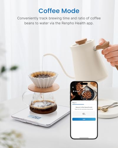RENPHO Food Scale with Nutritional Calculator, Digital Kitchen Scale for Weight Loss, Smart Food Weight Scale with App for...