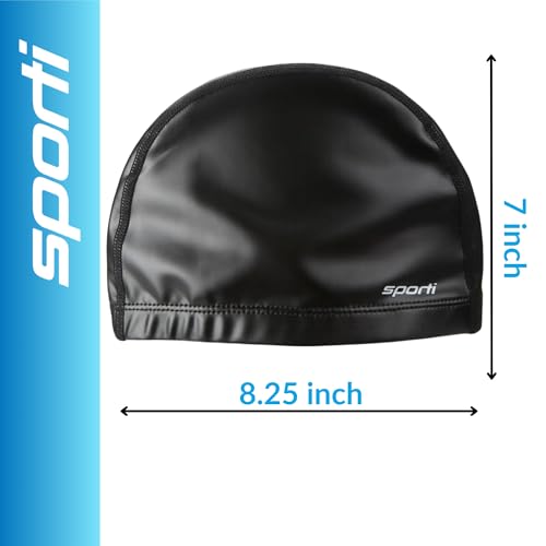 Sporti Thermal Swim Cap - Black