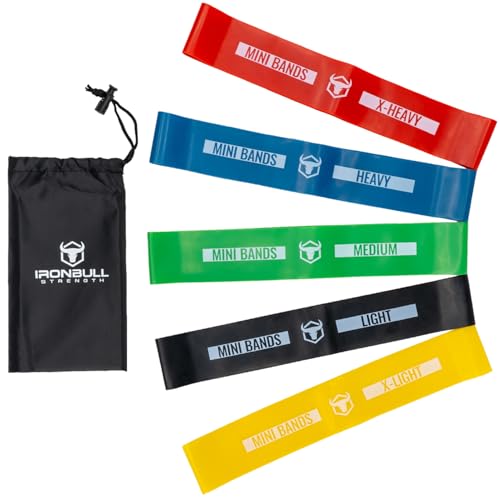Resistance Bands for Working Out (Set of 5) – Elastic Bands for Exercise & Physical Therapy – Loop Resistance Bands for Gl...