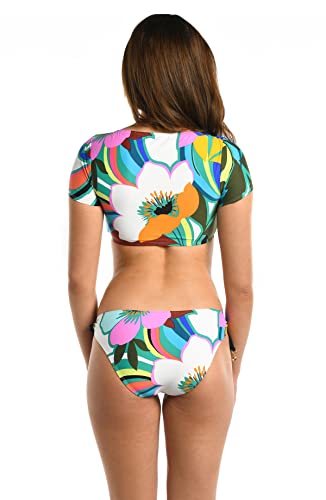La Blanca Women's Standard Cap Sleeve Bikini Swimsuit Top