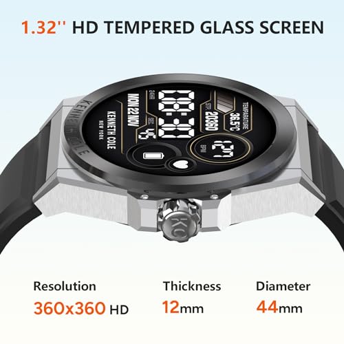 Smart Watches for Men, 1.32" HD Round Touchscreen Smartwatch, Heart Rate/SpO2/Sleep Monitor, Call Notification, 100+ Sport...